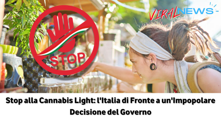 Stop alla Cannabis Light l'Italia di Fronte a un'Impopolare Decisione del Governo