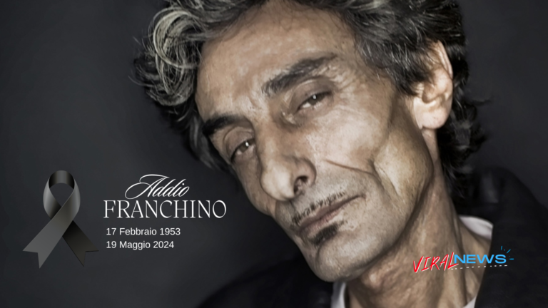 oggi 19 maggio 2024 muore Franchino Vocalist e dj italiano