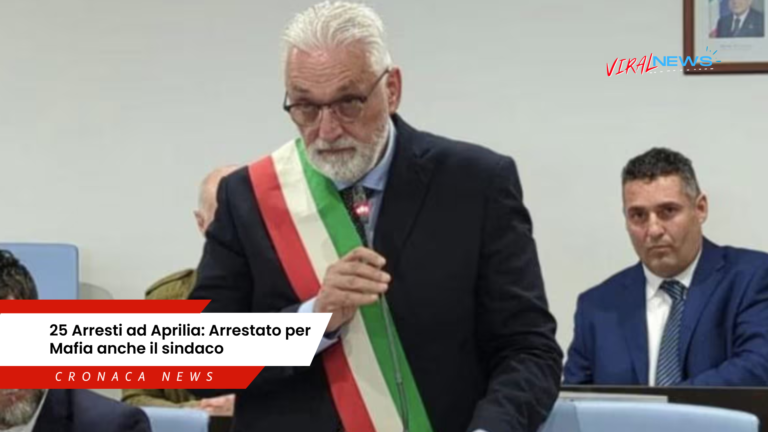 Aprilia 25 arrestati per mafia anche il sinfaco lanfranco principi