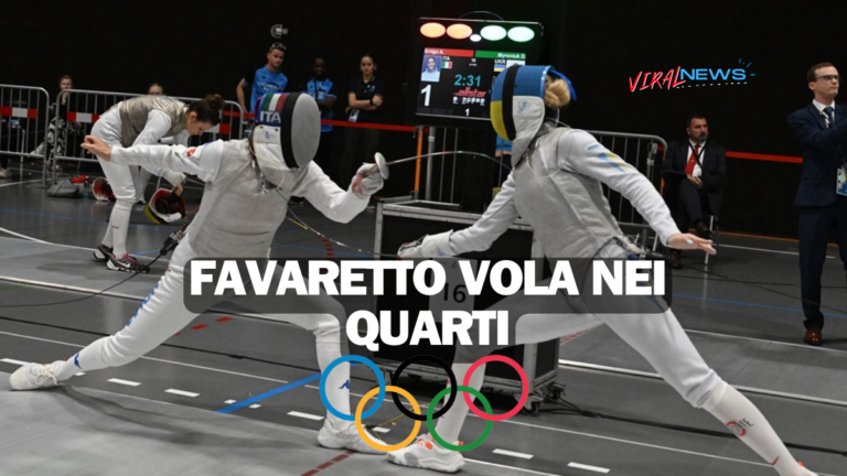 FAVARETTO VOLA NEI QUARTI OLIMPIADI 2024