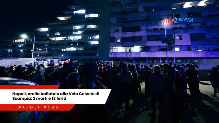 Napoli, crolla ballatoio alla Vela Celeste di Scampia 2 morti e 13 feriti