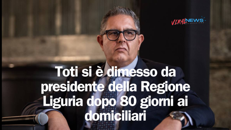 Toti si è dimesso da presidente della Regione Liguria dopo 80 giorni ai domiciliari