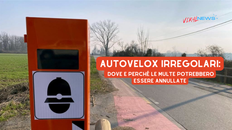 Autovelox illegali dove e perché le multe potrebbero essere annullate