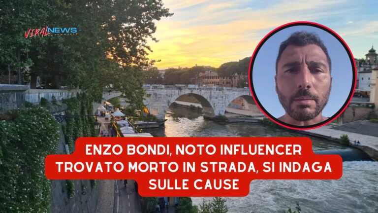 Enzo Bondi influencer morto sul tevere