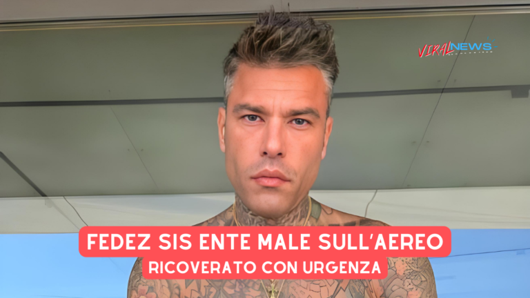 Fedez Un Altro Malore in aereo per il rapper, ricoverato d'urgenza