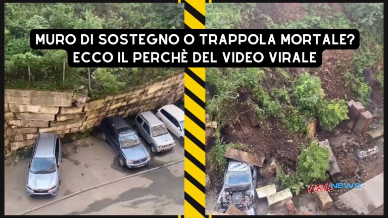 crollo muro di sostegno video