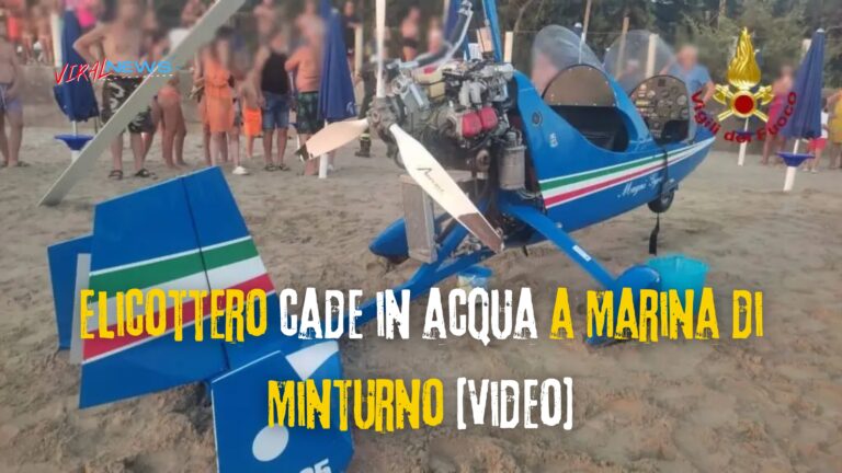 elicottero cade a marina di minturno