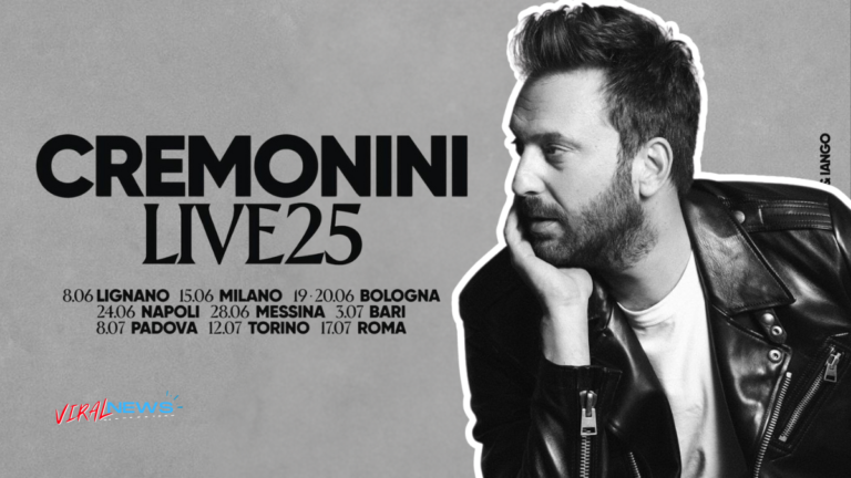 Cesare cremonini torna negli stati live 2025