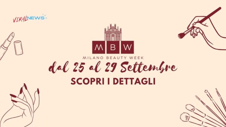 Milano beauty week dal 25 al 29 settembre