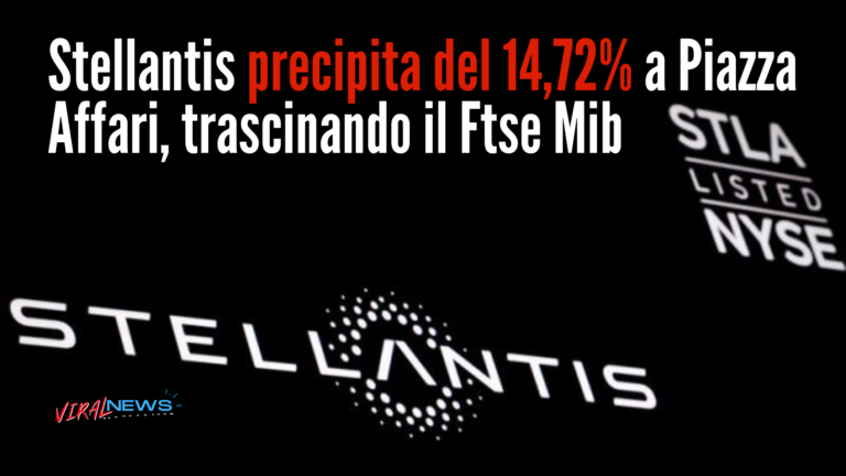 crollo stellantis che fa precipitare il ftse mib