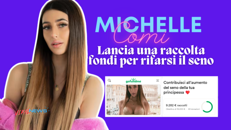 michelle comi lancia una raccolta fondi per rifarsi il seno