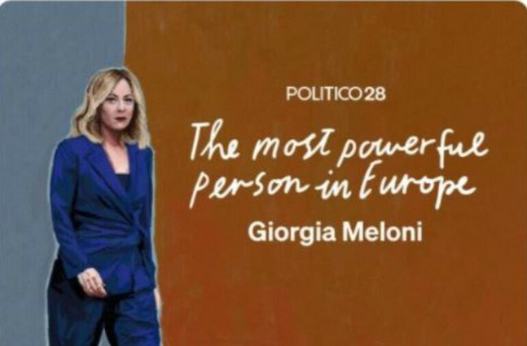 Giorgia Meloni: la nuova titana del potere europeo secondo Politico