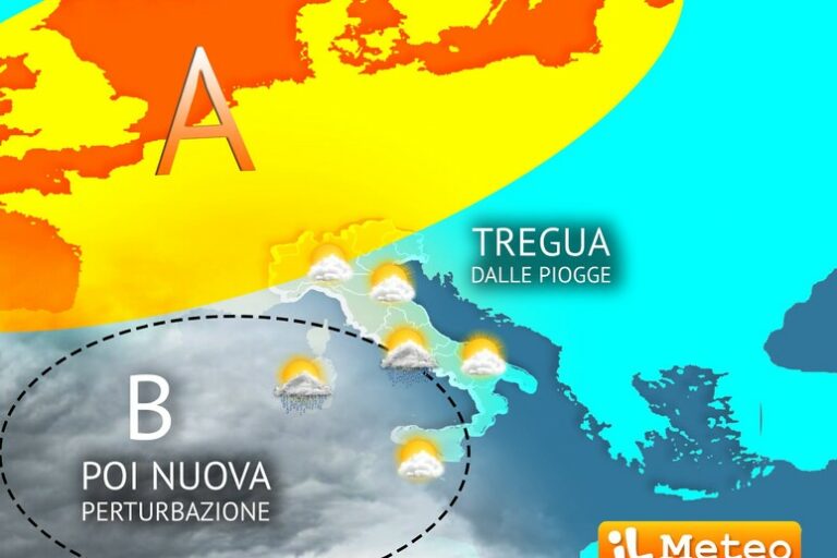 Tregua Metereologica Breve: Il Freddo Dà una Pausa, ma il Maltempo Torna a Visitare l'Italia