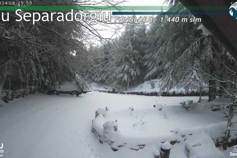 Un Manto Bianco sul Gennargentu: La Sardegna Imbiancata da una Sorprendente Nevicata