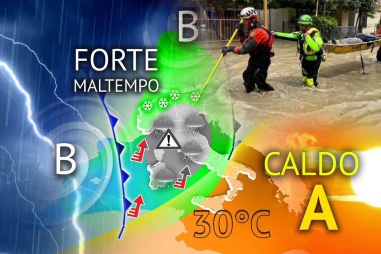 Clima Bipolare: Venerdì di Fuoco e Acqua tra Caldo Sahariano e Nubifragi